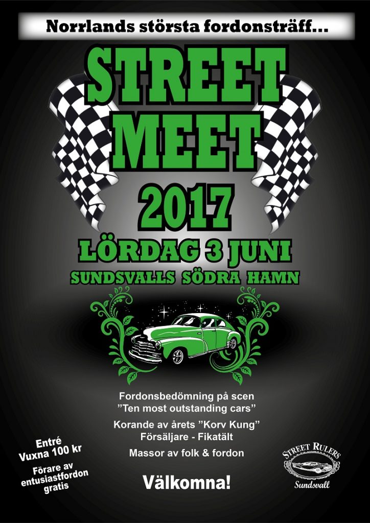 Affisch Street Meet 2017 med bil web